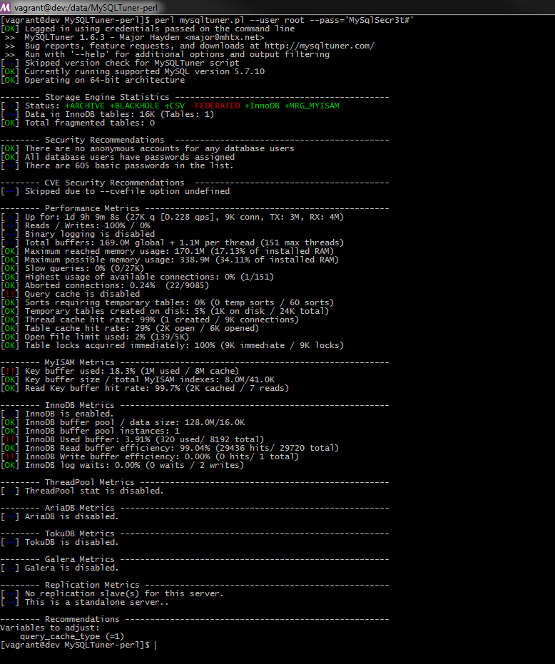 mysqltuner